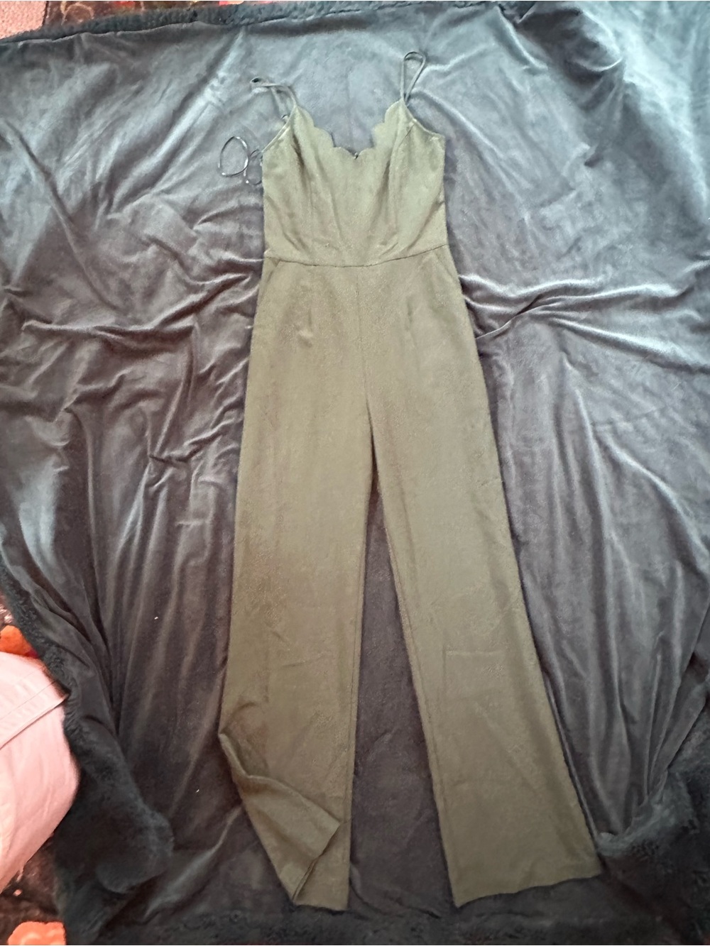 Teal Wide-Leg Jumpsuit
